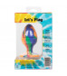 Яркая анальная пробка Cheeky Large Swirl Tie-Dye Plug - 9 см.