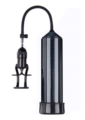 Чёрная вакуумная помпа Eroticon PUMP X3 с ручным насосом