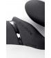 Черный безремневой вибрострапон Vibrating Bendable Strap-On - size L