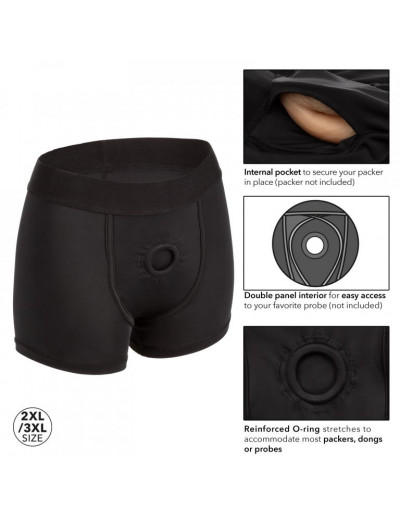 Черные трусы-боксеры BOUNDLESS BOXER BRIEF HARNESS L/XL
