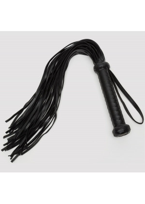 Черный кожаный флоггер Bound to You Faux Leather Flogger - 63,5 см.