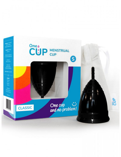 Черная менструальная чаша OneCUP Classic - размер S