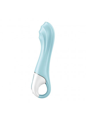 Голубой вибромассажер Air Pump Vibrator 5+ - 21 см.