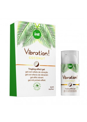 Возбуждающий гель с ароматом кокоса Vibration Coconut - 15 мл.