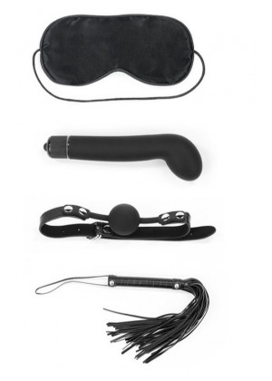 БДСМ-набор Deluxe Bondage Kit: маска, вибратор, кляп, плётка