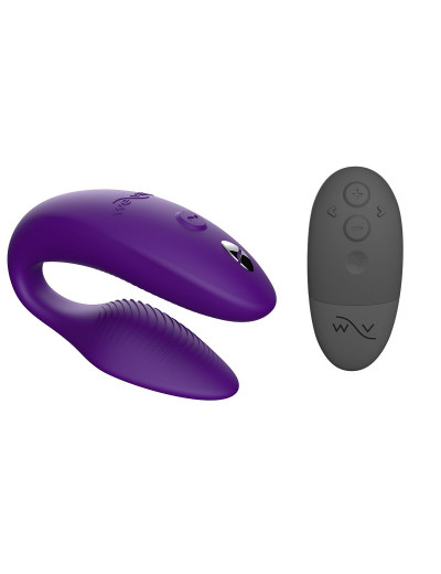 Фиолетовый вибратор для пар We-Vibe Sync 2