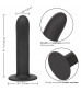 Черный силиконовый анальный стимулятор 7” Smooth Probe - 17,75 см.