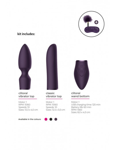 Фиолетовый эротический набор Pleasure Kit №4