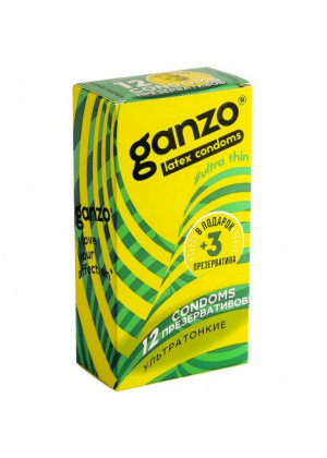 Ультратонкие презервативы Ganzo Ultra thin - 15 шт.