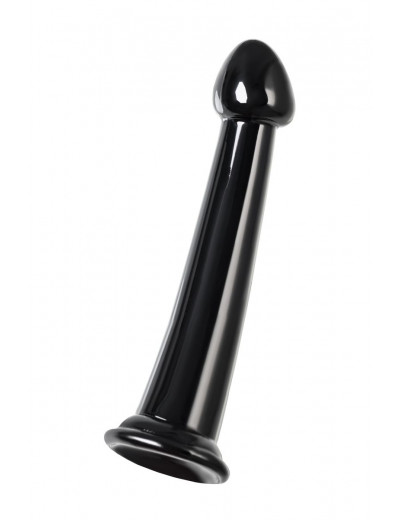 Черный фаллоимитатор Jelly Dildo M - 18 см.