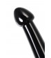Черный фаллоимитатор Jelly Dildo M - 18 см.