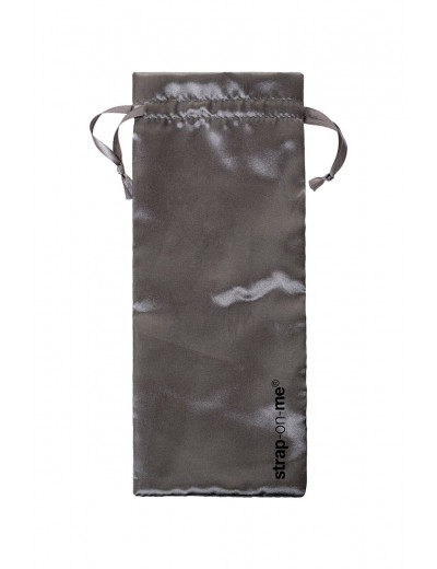 Черный безремневой страпон Silicone Bendable Strap-On - size M