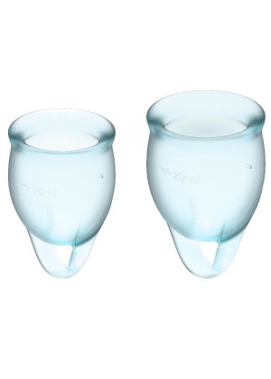Набор голубых менструальных чаш Feel confident Menstrual Cup