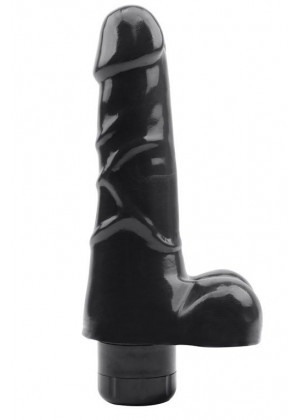 Черный вибратор-реалистик Verve Vibe Cock - 19 см.