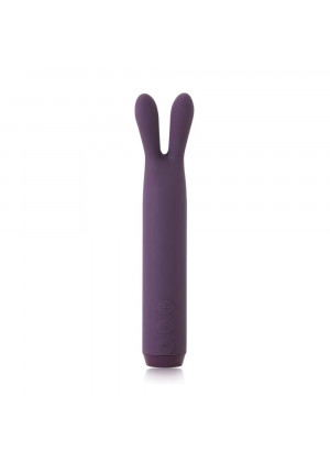 Фиолетовый вибратор с ушками Rabbit Bullet Vibrator - 8,9 см.
