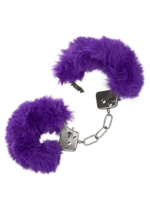 Металлические наручники с фиолетовым мехом Ultra Fluffy Furry Cuffs