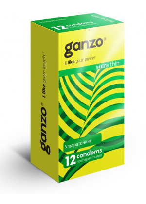 Ультратонкие презервативы Ganzo Ultra thin - 12 шт.
